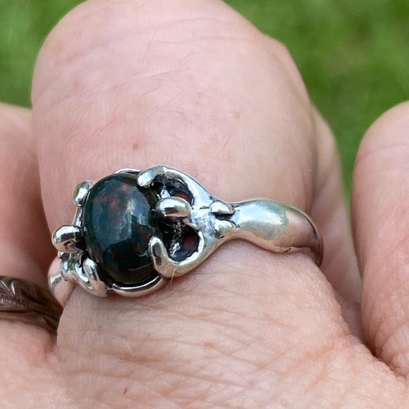 GODDESS Ring .925 Sterling Silver w/ Lapis Lazuli - Picture 9 of 11